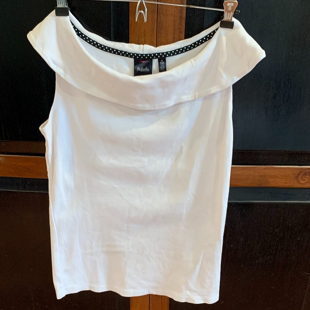 Women's Rafaella White off the shoulder top - Small